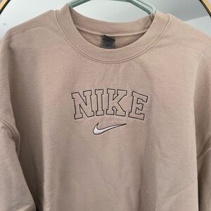 Embroidered Nike Style Crewneck